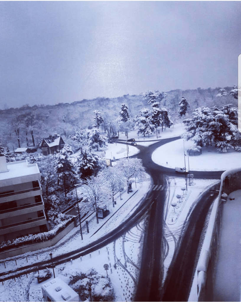 Verhaal, foto's en video: 'Hevige sneeuwval in Parijs'