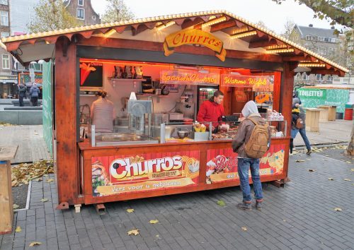 Het Rembrandtplein is helemaal klaar voor de schaatspret