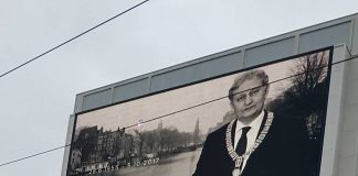 Eberhard van der Laan op het Rembrandtplein