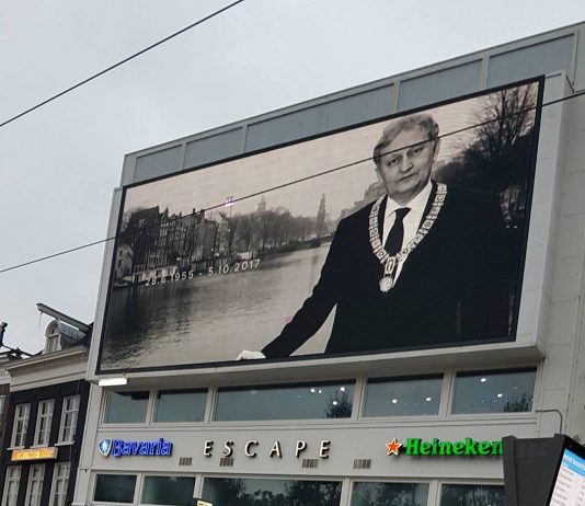 Eberhard van der Laan op het Rembrandtplein