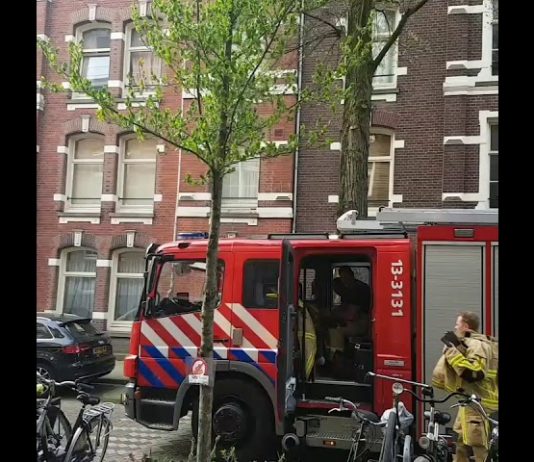 Brandweer snel ter plaatse in Tweede Jan van der Heijdenstraat
