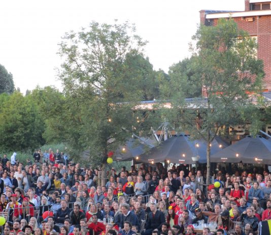 Teleurstelling bij Belgen op het Westergasterrein Belgie tegen Frankrijk halve finale WK 10-07-2018