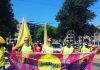 PrepNu warriors lopen mee tijdens protestmars PrepNu warriors lopen mee tijdens protestmars