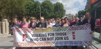 Marching for those who can not join us Marching for those who can not join us