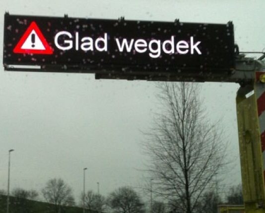 Pas op voor lokale gladheid Pas op voor lokale gladheid