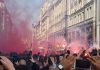 Opperbeste stemming Ajax-supporters in Londen Opperbeste stemming Ajax-supporters in Londen