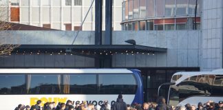 Rustig verlopen demonstratie FC Utrecht in Amsterdam demonstratie FC Utrecht