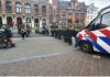 Mobiele Eenheid in actie na woonprotest in Amsterdam Mobiele Eenheid in actie na woonprotest in Amsterdam