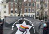Joodse activisten protesteren op Waterlooplein tegen toenemend antisemitisme Joodse activisten protesteren op Waterlooplein tegen toenemend antisemitisme
