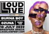 Burna Boy en Ozuna naar eerste editie van LOUDLIVE Festival Burna Boy en Ozuna naar eerste editie van LOUDLIVE Festival