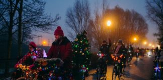 Amsterdamse Fietslichtjesparade op 19 januari 2023 Amsterdamse Fietslichtjesparade 19 januari 2023