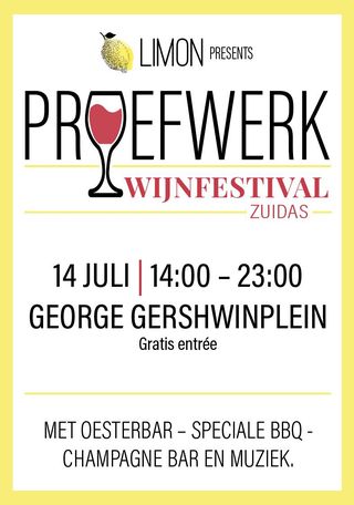 Limon Amsterdam organiseert Wijnfestival Proefwerk op Zuidas