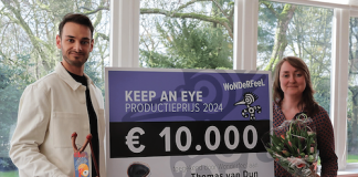 Wonderfeel Keep an Eye Productieprijs 2024 voor Thomas van Dun