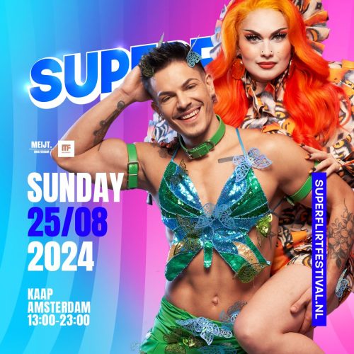 superflirt festival 2024 KAARTEN WINACTIE: Superflirt Festival 2024 bij Kaap Amsterdam