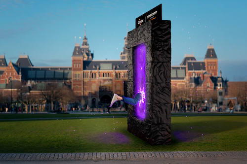 Unieke interactieve portal ter ere van ‘A Minecraft Movie’ op Museumplein in Amsterdam