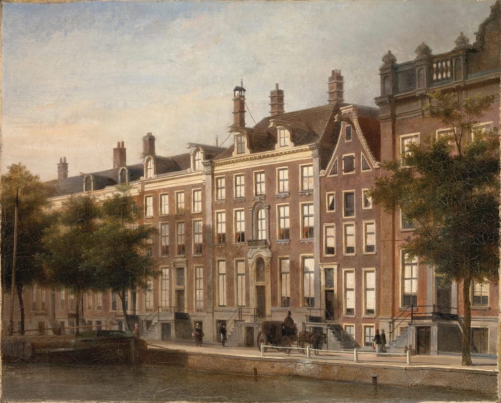 Plantage aan de gracht bij Huis Willet-Holthuysen