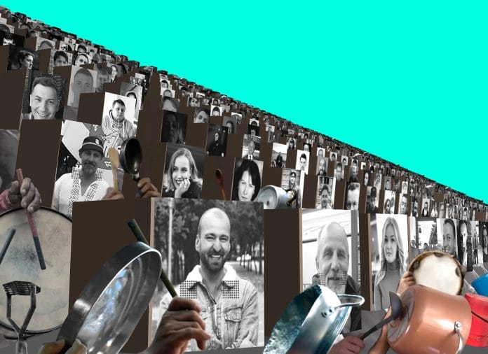 make noise 1.200 deelnemers in Amsterdam voor mensen die tot zwijgen zijn gebracht